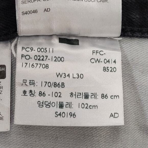 LEVIS 511 Jeans 34x30 Faded Black - Picture 7 of 16